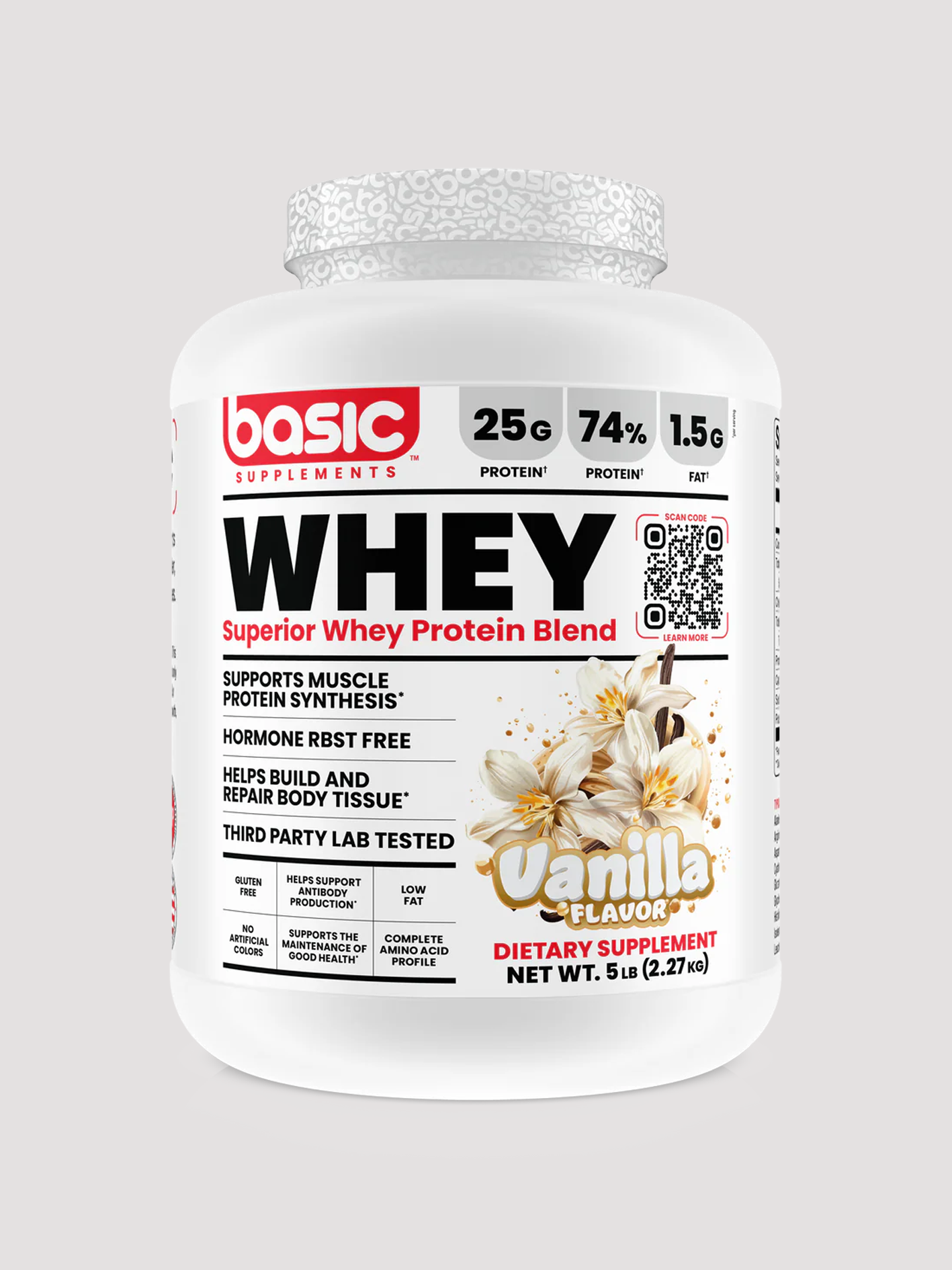 Basic Supplements Whey Protein (5LB)