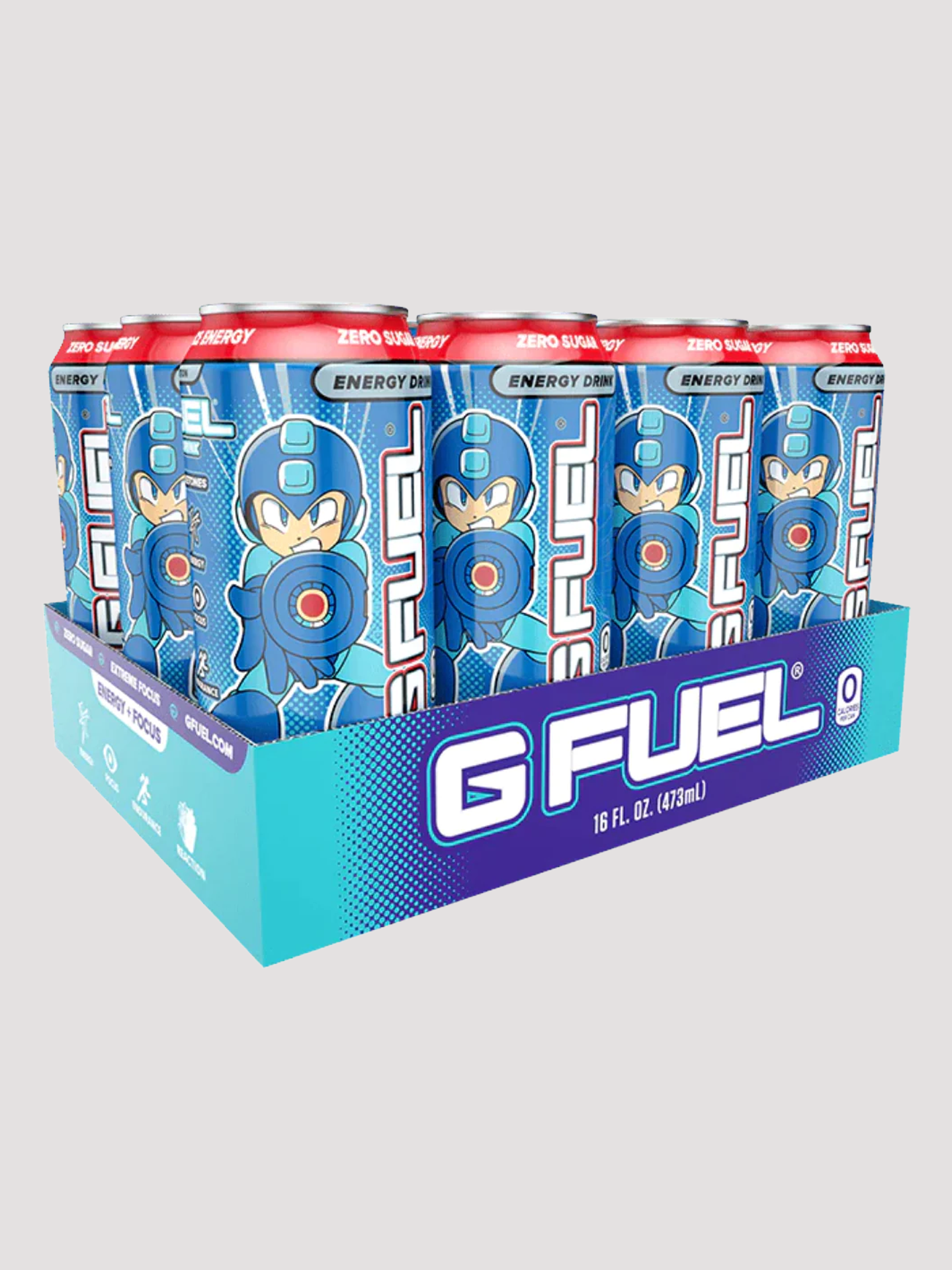 GFuel Energy Cans 12 Pack-Drinks & RTDs-G Fuel-Blue Bomber Slushie-Club Bunker