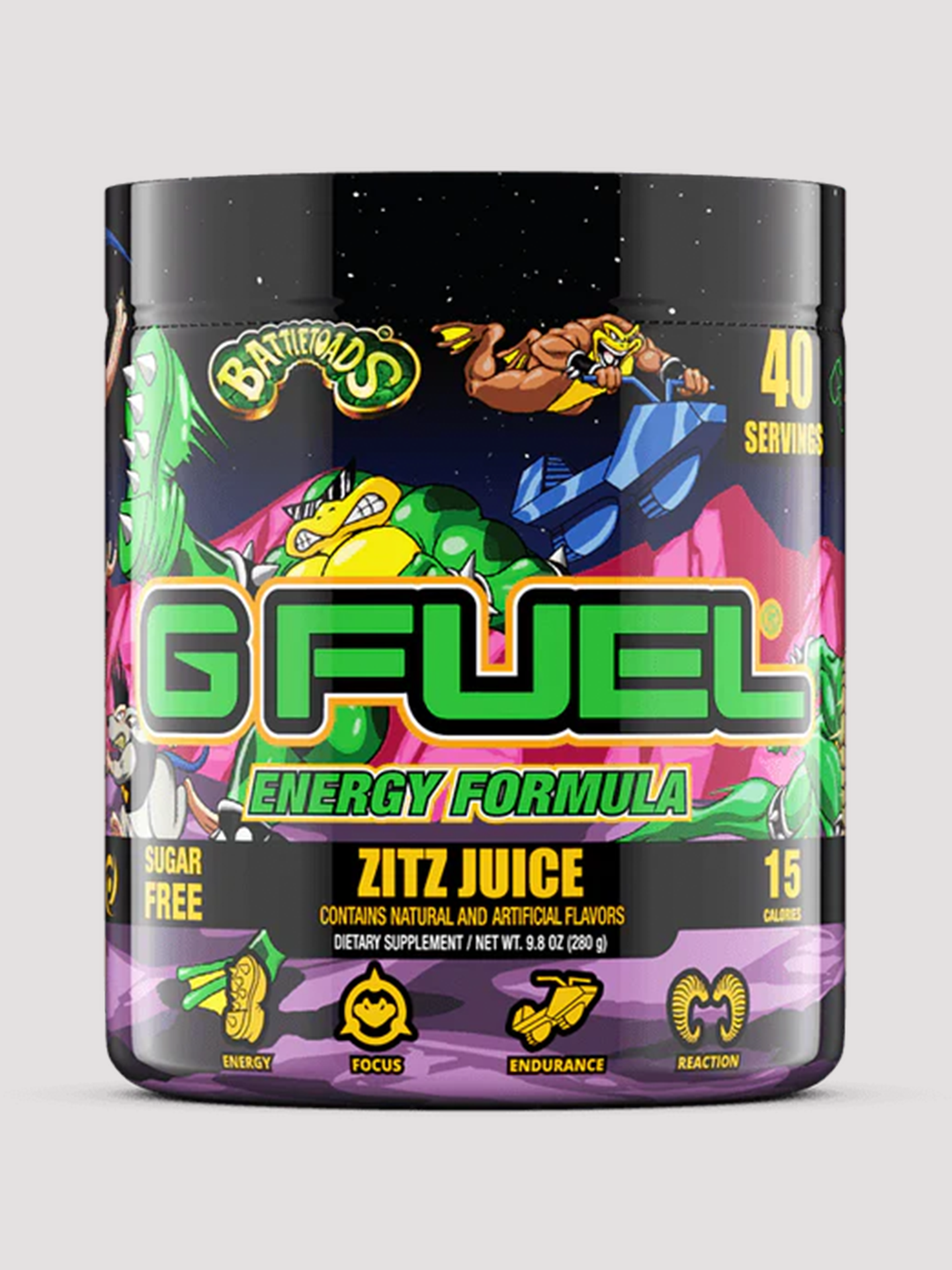 GFuel Energy Formula Powder Tub-Preworkout-G Fuel-Battletoads-Club Bunker