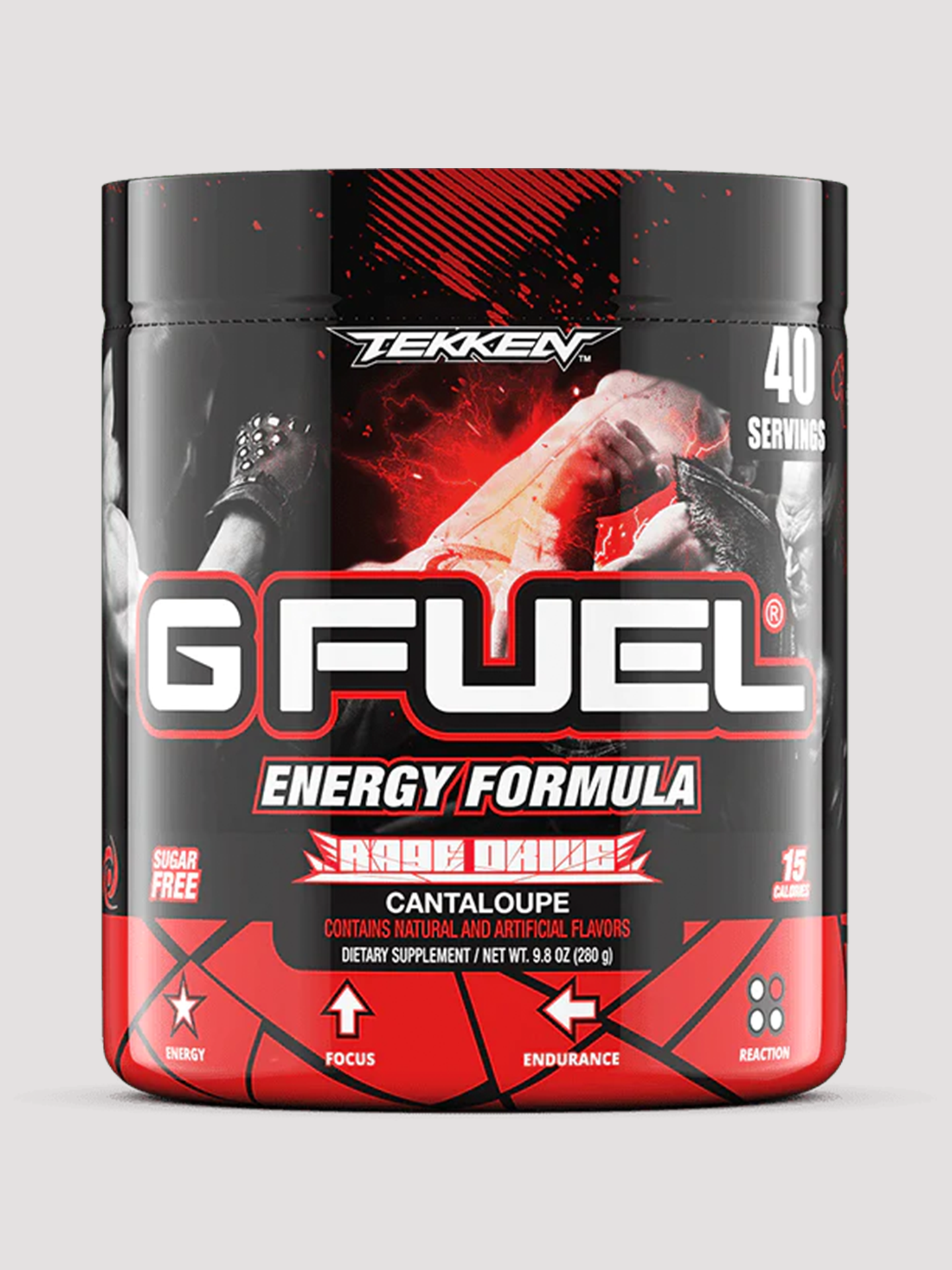 GFuel Energy Formula Powder Tub-Preworkout-G Fuel-Tekken Rage Drive-Club Bunker