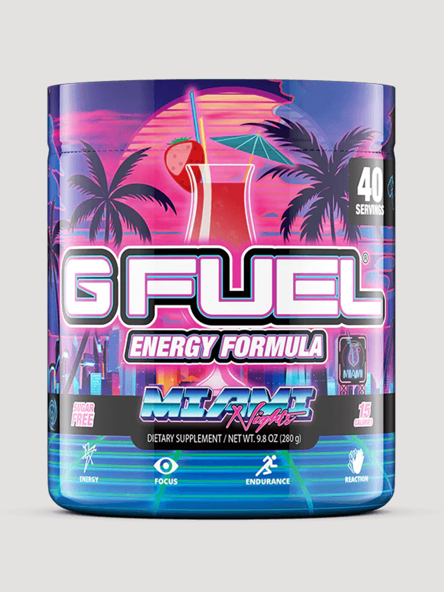 GFuel Energy Formula Powder Tub-Preworkout-G Fuel-Miami Nights-Club Bunker