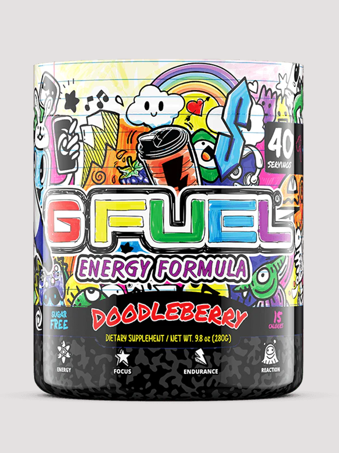 GFuel Energy Formula Powder Tub-Preworkout-G Fuel-Doodleberry-Club Bunker
