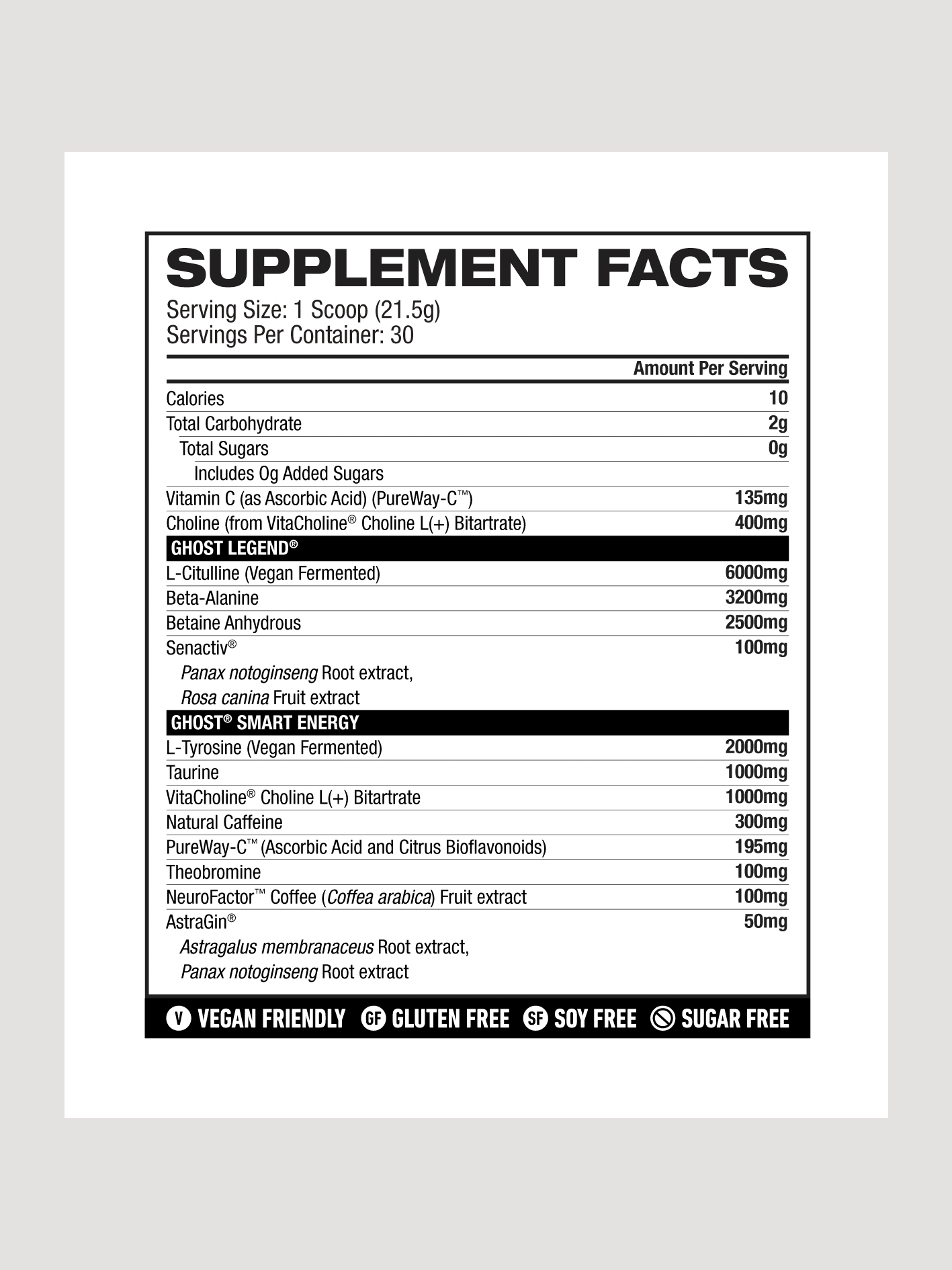 GHOST Legend V4 Pre-Workout (30 Serves)