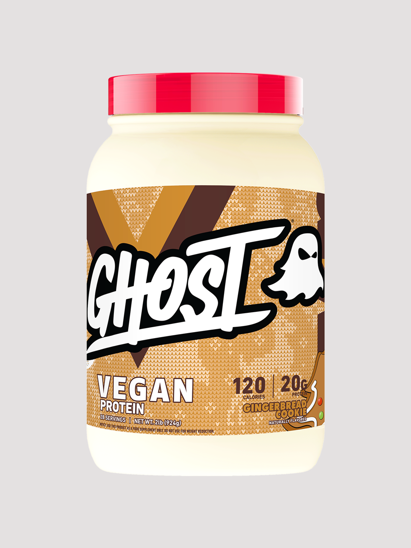 Ghost Vegan Protein-Protein-Ghost-Gingerbread Cookie-Club Bunker