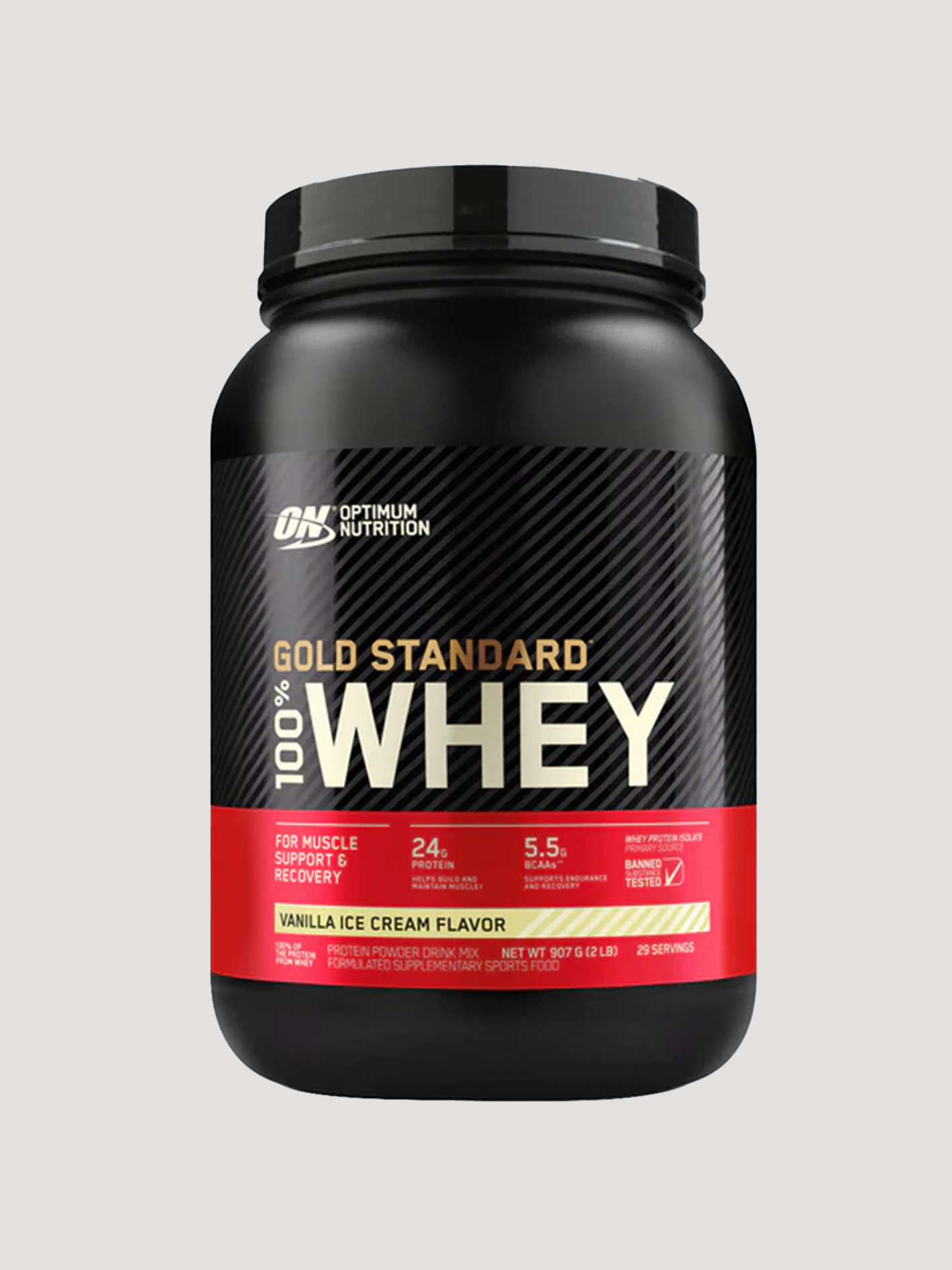 Gold Standard 100% Whey 2lb by Optimum Nutrition-Protein-Optimum Nutrition-Vanilla Ice Cream-Club Bunker