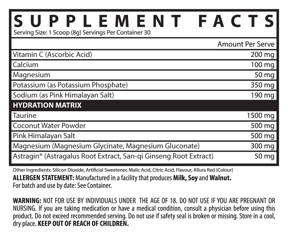 Inspired Hydrate – Electrolyte & Recovery Drink (30 Serves)