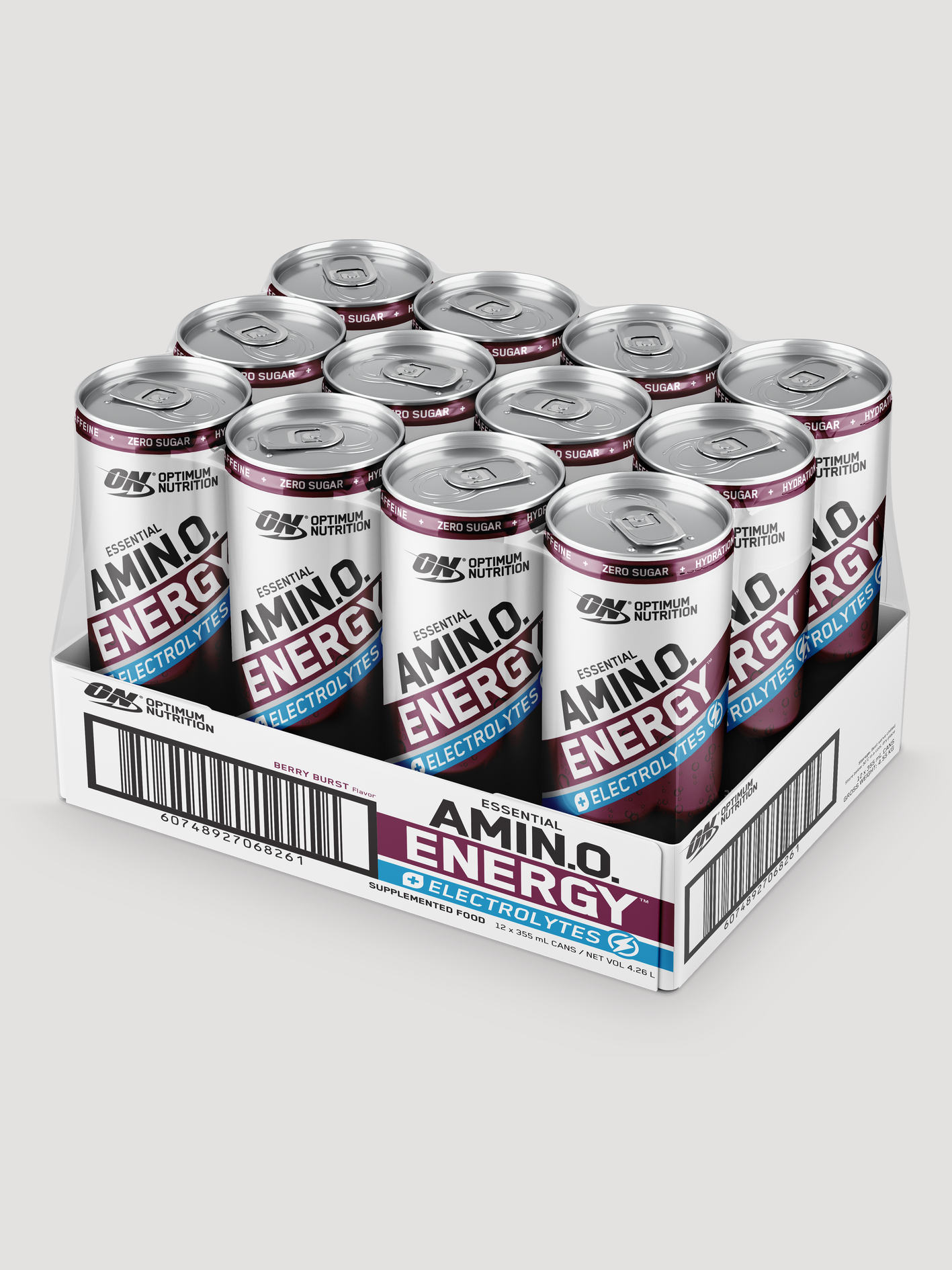 Amino Energy 12 Pack-Drinks & RTDs-Optimum Nutrition-Berry Burst-Club Bunker
