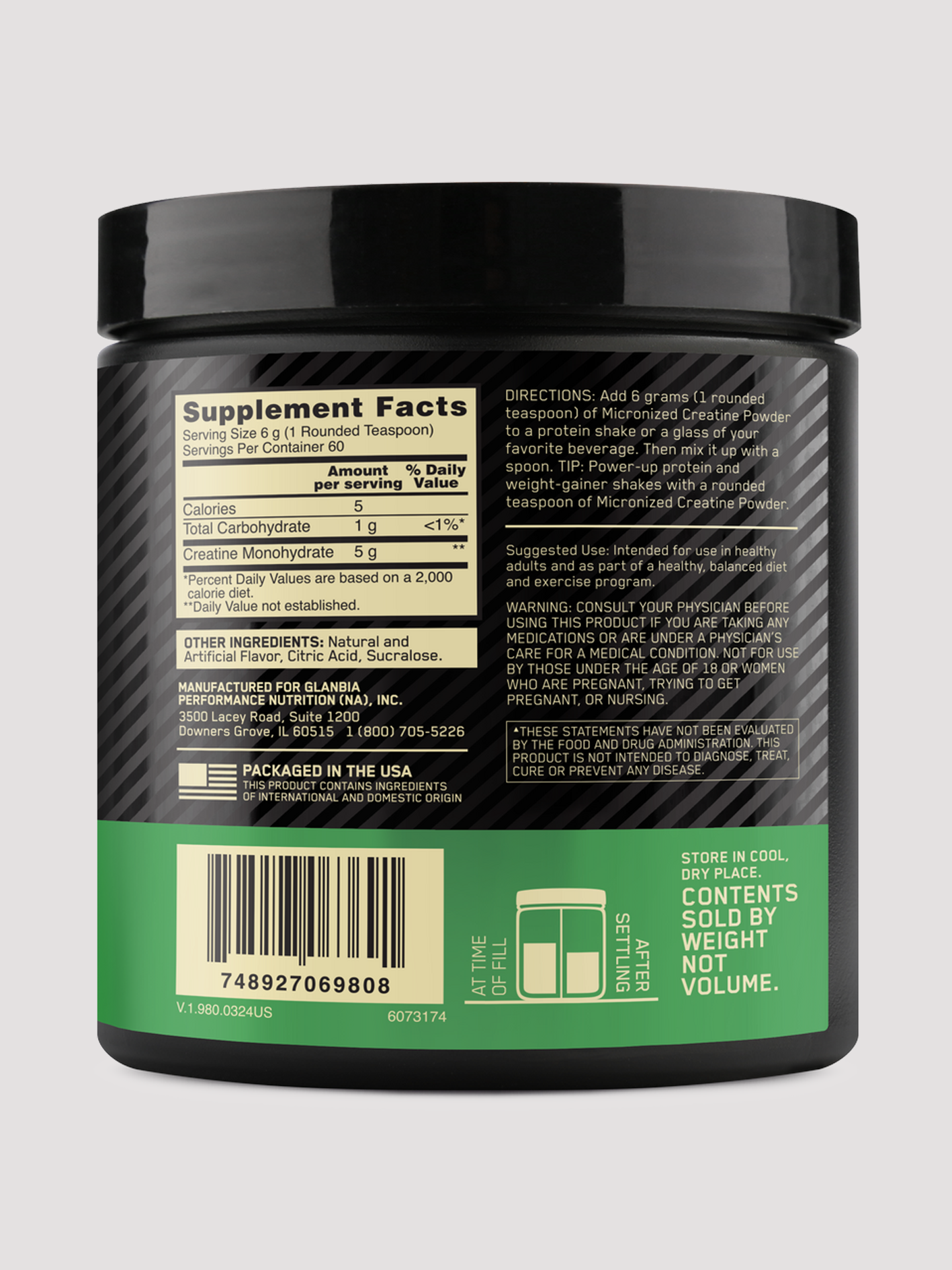 Optimum Nutrition Micronized Creatine Powder