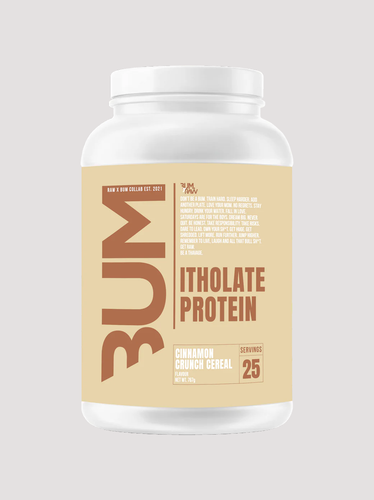 RAW Bum Itholate Whey Protein Powder-Protein-CBum-Cinnamon Crunch Cereal-Club Bunker