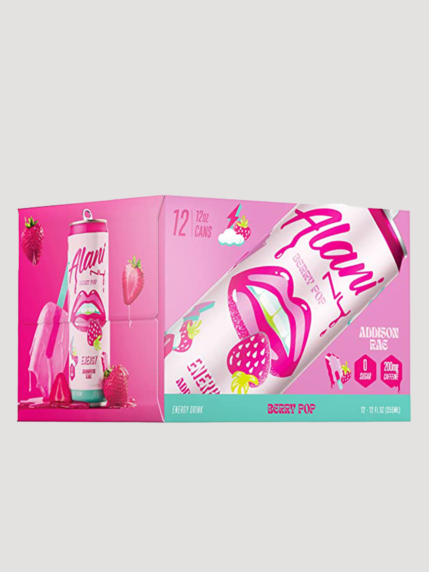 Alani Nu Energy 12 Pack-Drinks & RTDs-Alani Nu-Berry Pop-Club Bunker