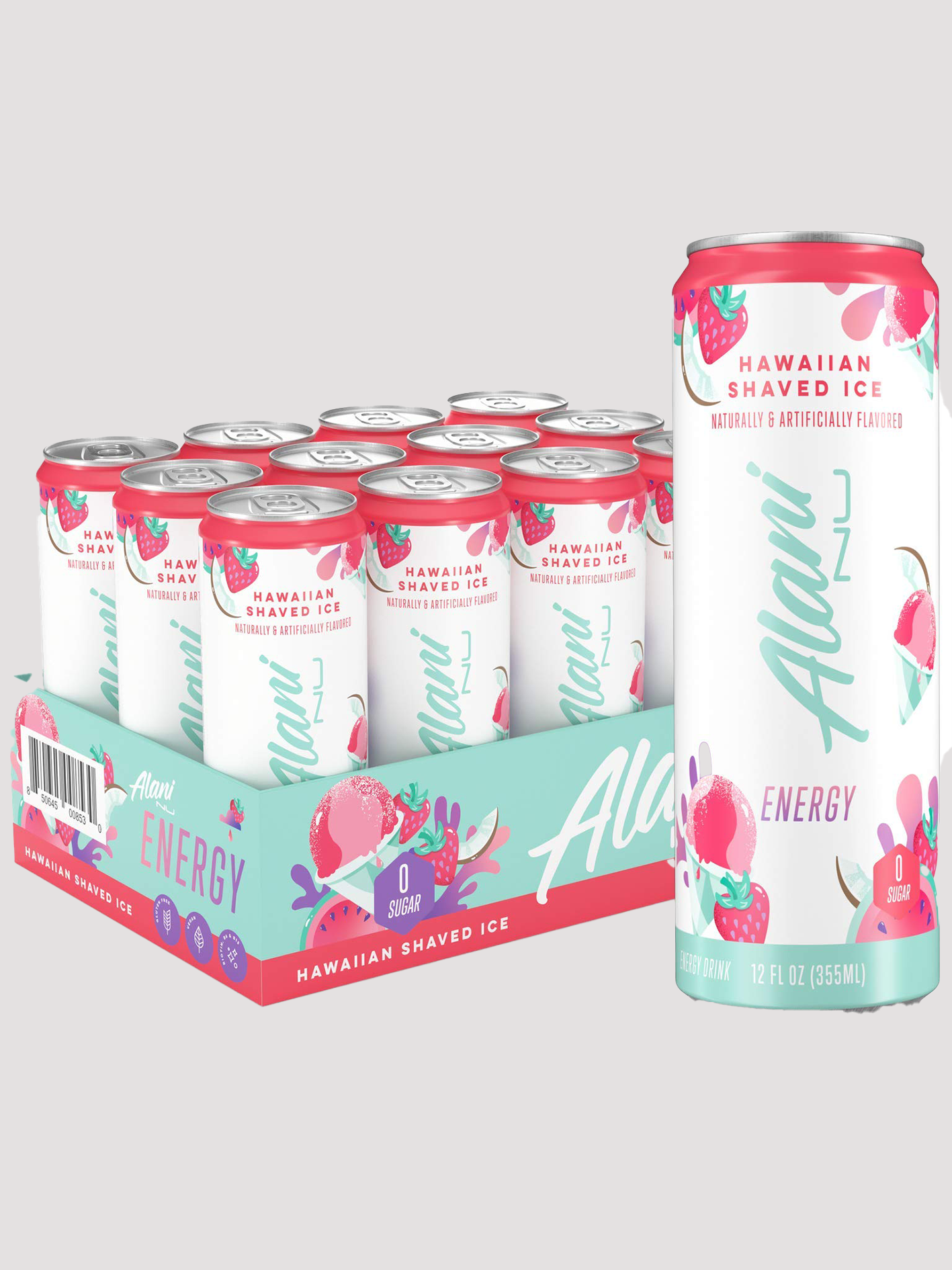 Alani Nu Energy 12 Pack-Drinks & RTDs-Alani Nu-Hawaiian Shaved Ice-Club Bunker