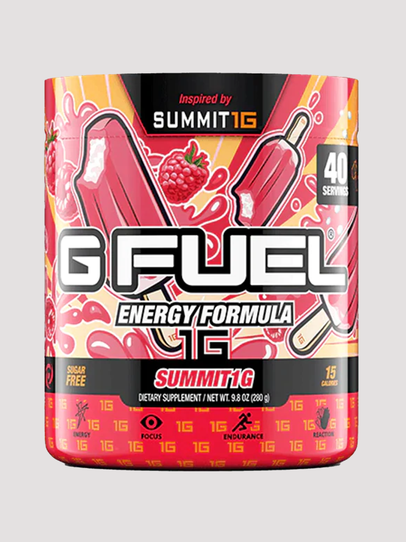 GFuel Energy Formula Powder Tub-Preworkout-G Fuel-Summit1G - Raspberry Creamsicle-Club Bunker