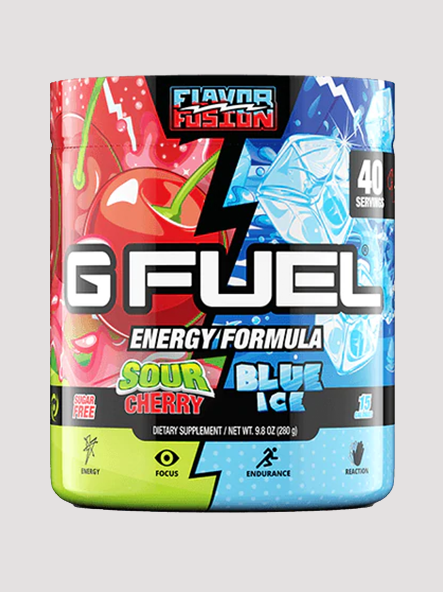 GFuel Energy Formula Powder Tub-Preworkout-G Fuel-Blue Ice & Sour Cherry Fusion-Club Bunker
