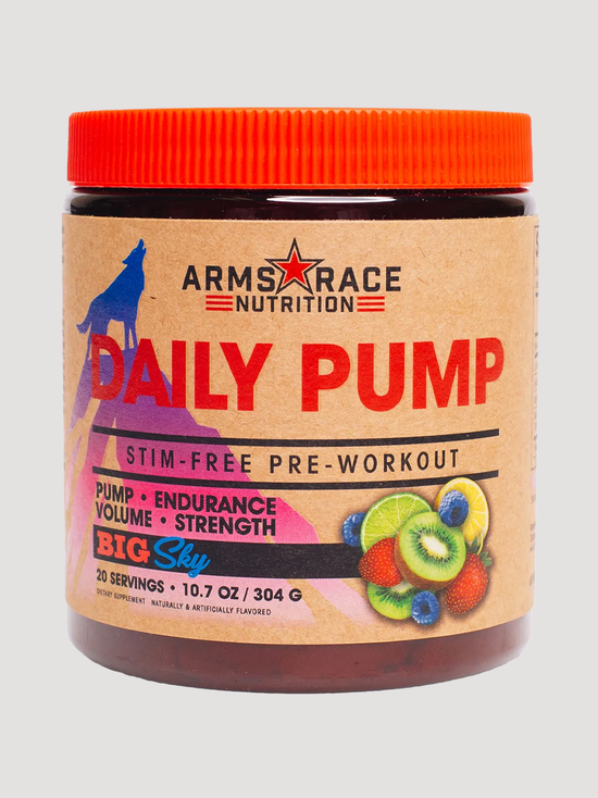 Arms Race Nutrition Daily Pump-Preworkout-Arms Race-Big Sky-Club Bunker