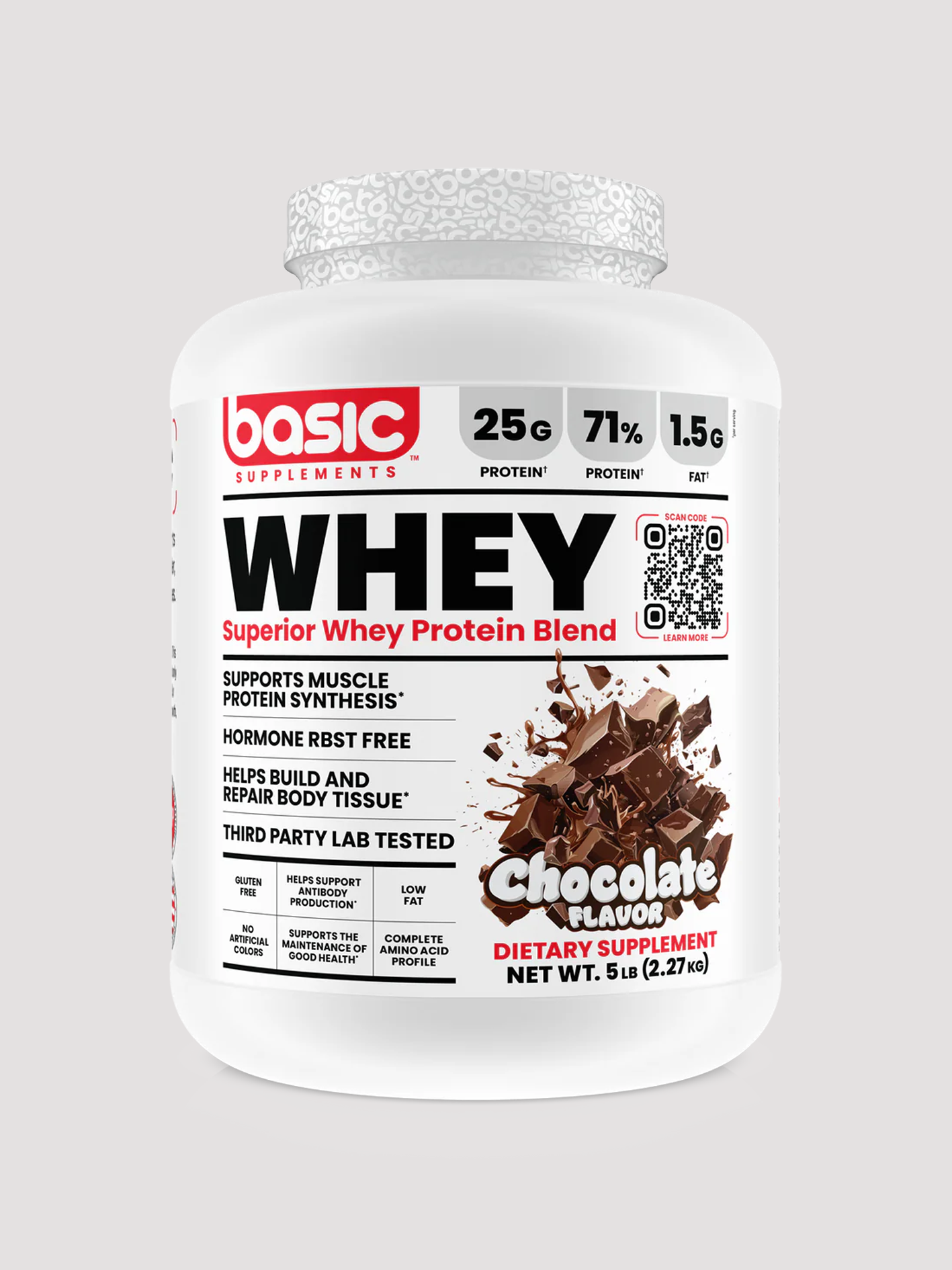 Basic Supplements Whey Protein (5LB)