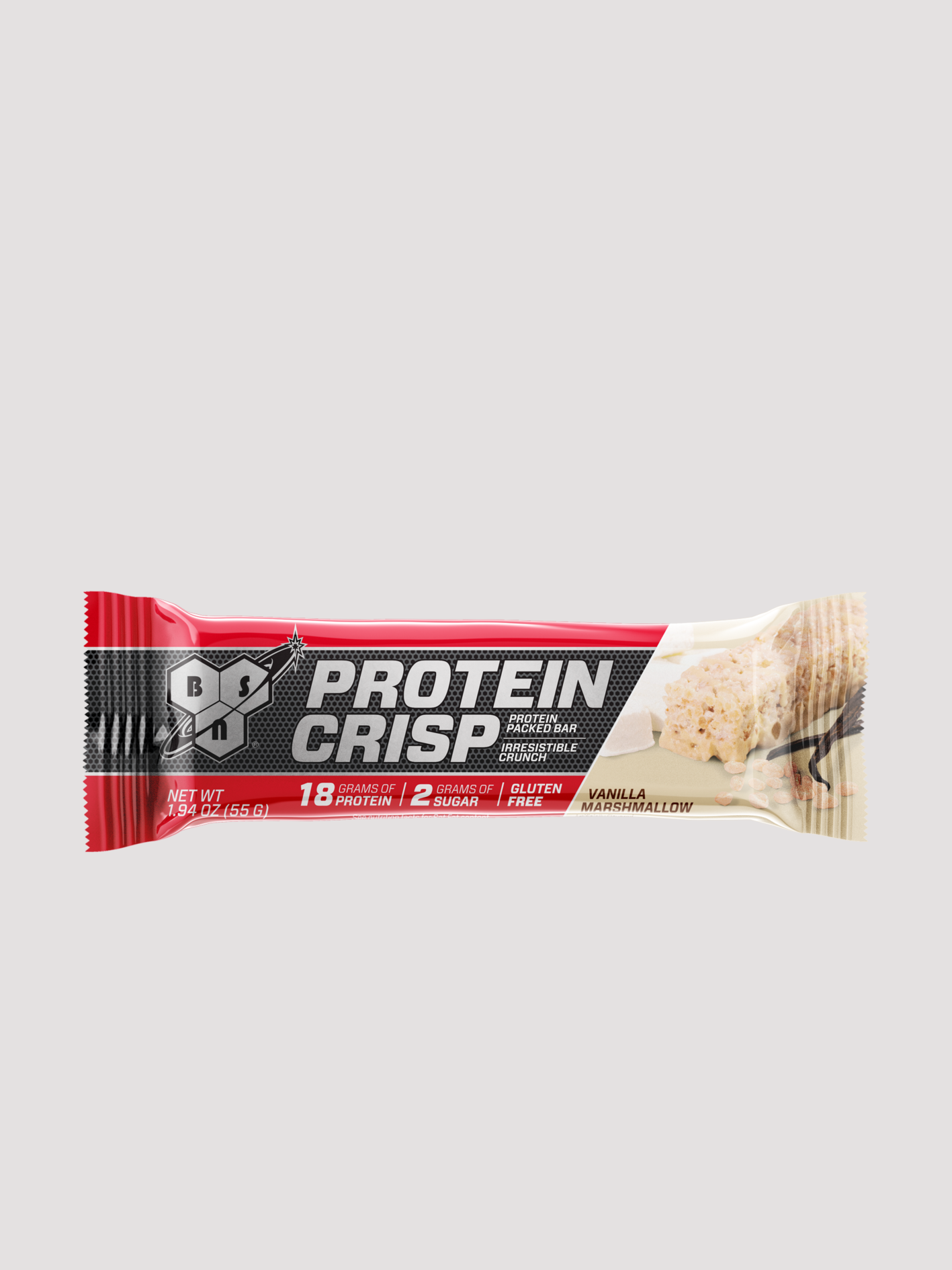 BSN Protein Crisp Bar-Snacks / Bars-BSN-Vanilla Marshmallow-Club Bunker