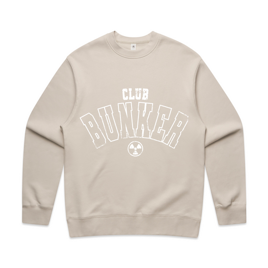 Bunker Varsity Sweater Mens-Merch-Club Bunker-Bone-S-Club Bunker
