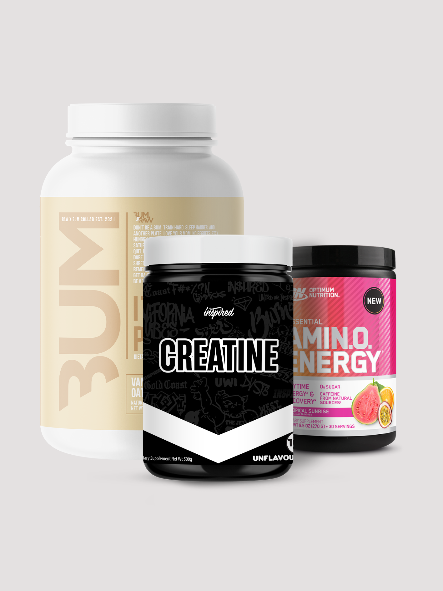 Club Bunker Recovery Stack – Protein, Creatine + Aminos Bundle