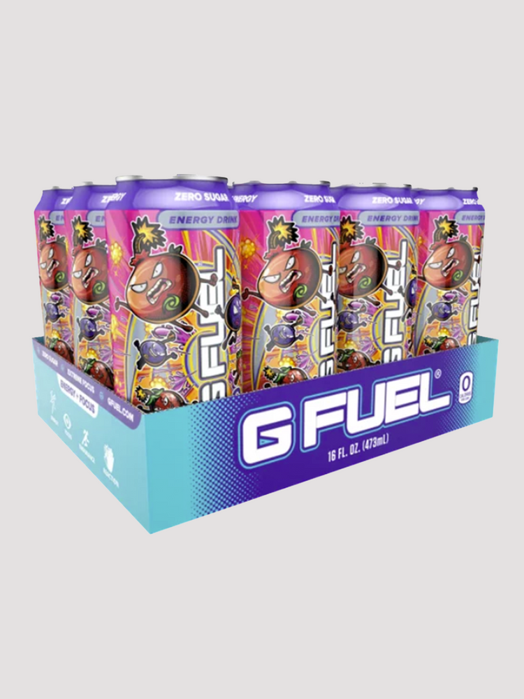 GFuel Energy Cans 12 Pack-Drinks & RTDs-G Fuel-Berry Bomb-Club Bunker