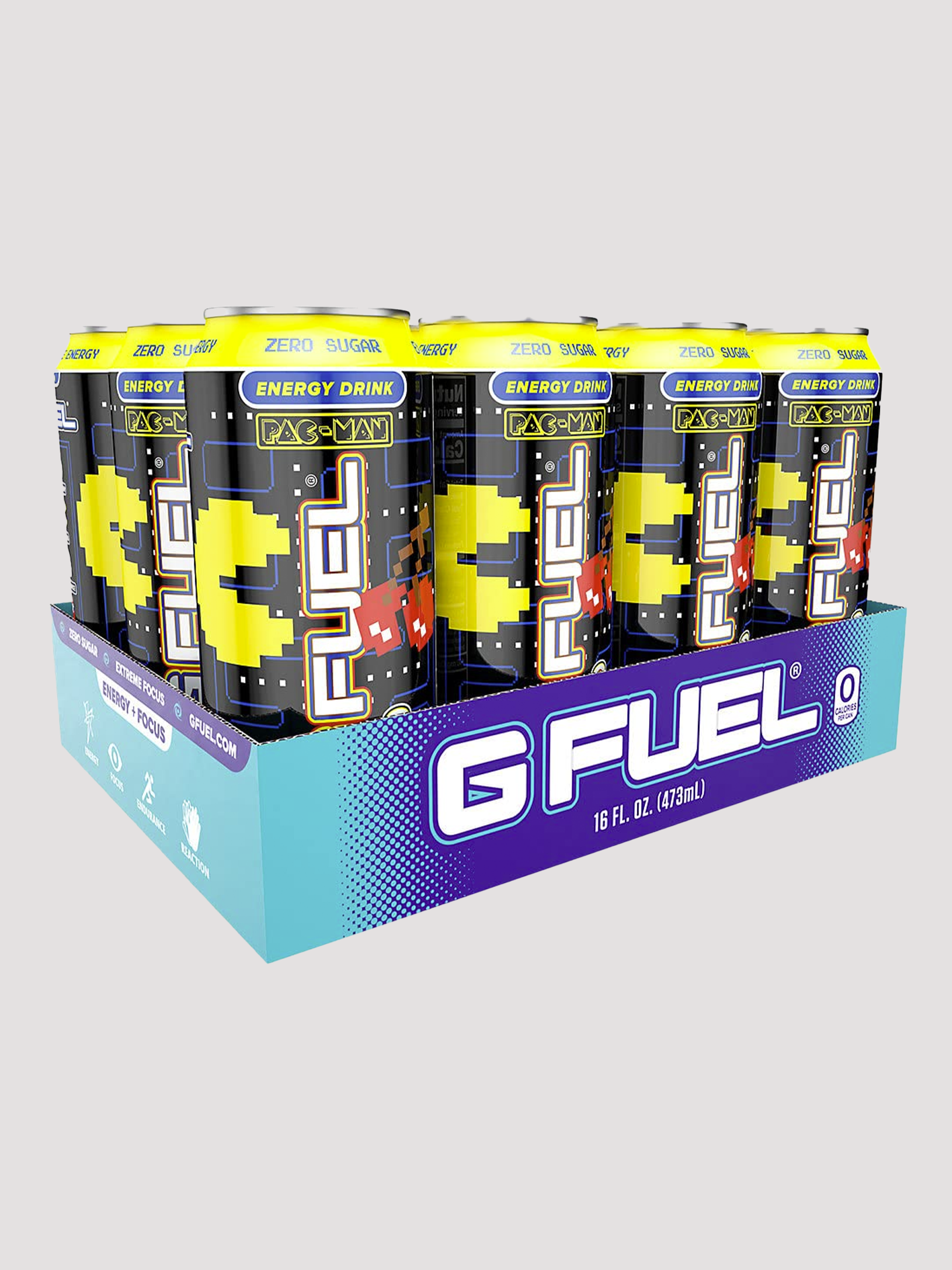 GFuel Energy Cans 12 Pack-Drinks &amp; RTDs-G Fuel-Pacman Power Pellet-Club Bunker