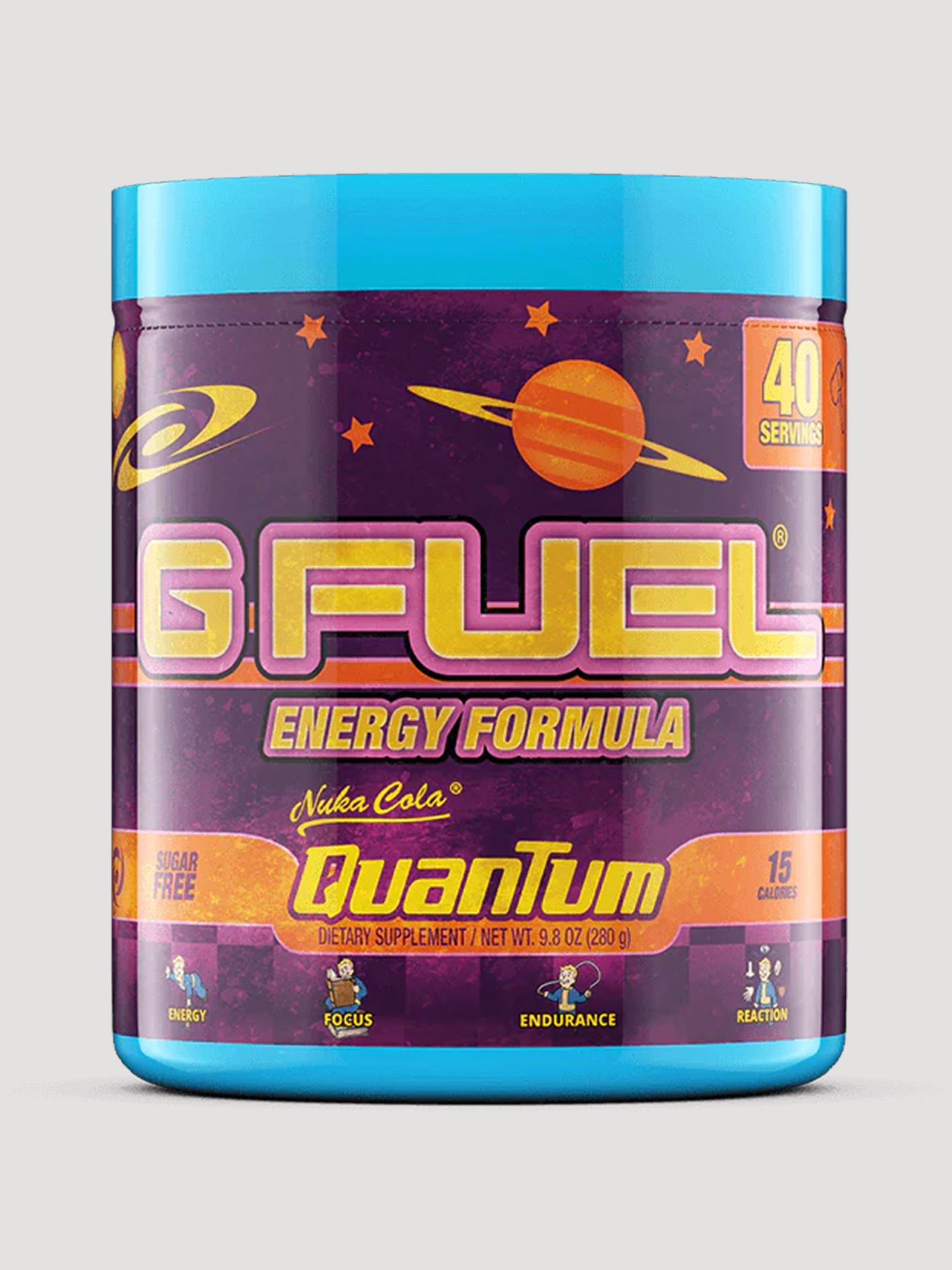 GFuel Energy Formula Powder Tub-Preworkout-G Fuel-Fallout Nuka Cola Quantum-Club Bunker