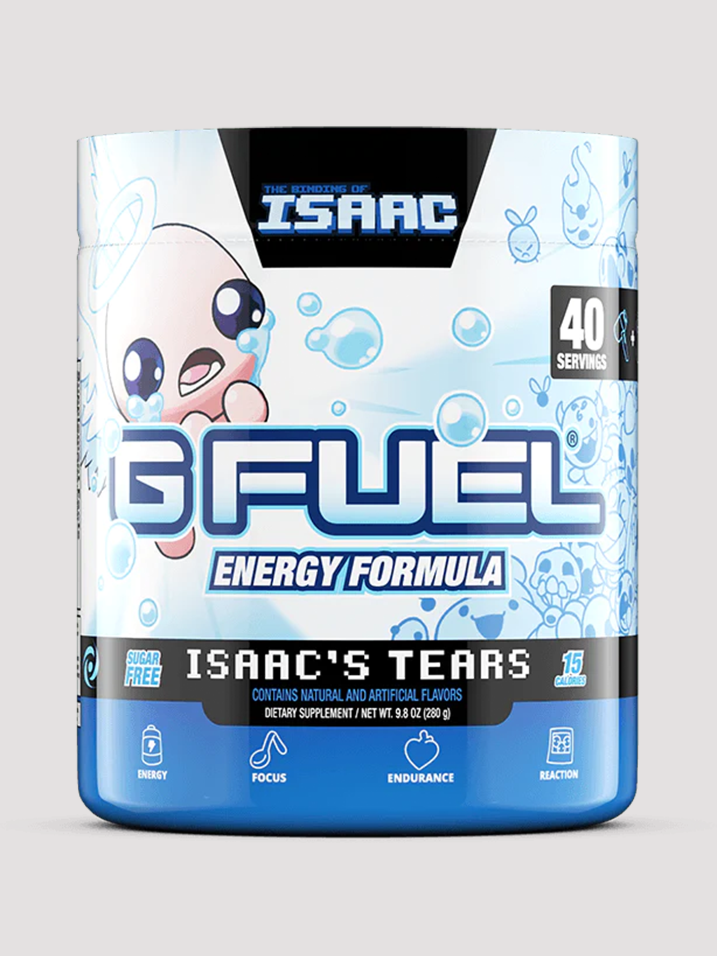 GFuel Energy Formula Powder Tub-Preworkout-G Fuel-Isaac's Tears-Club Bunker
