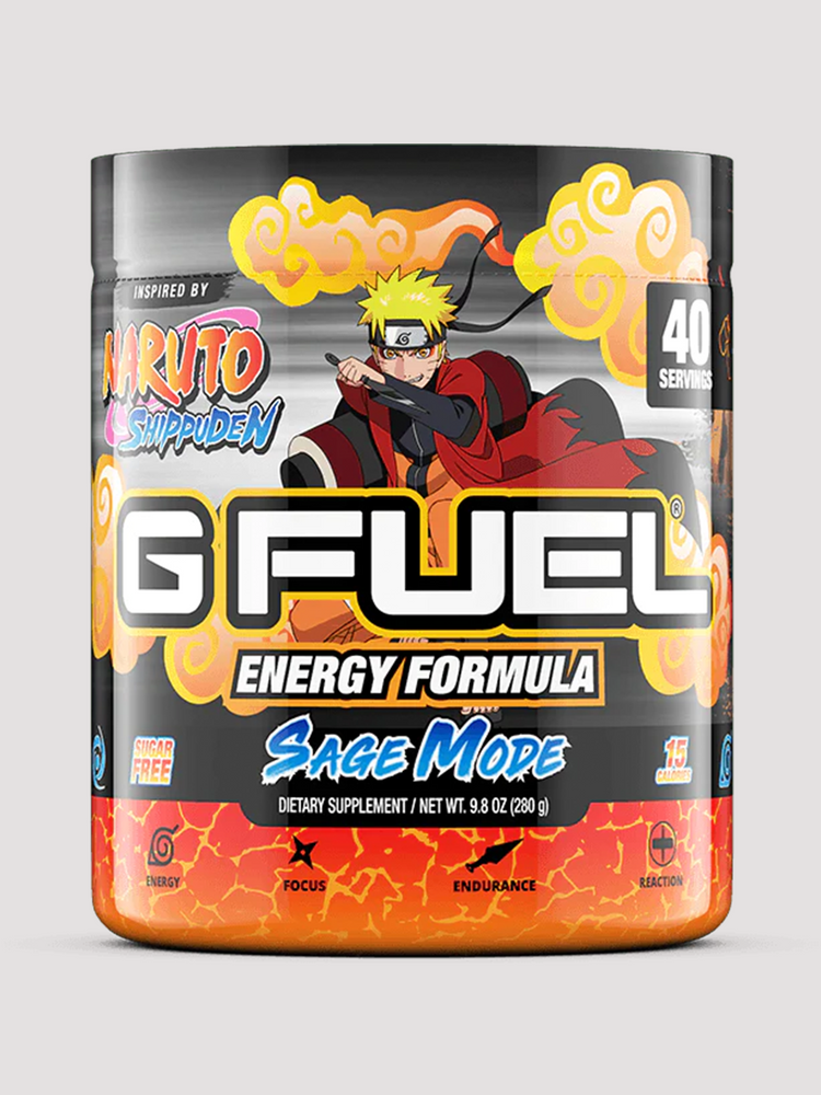 GFuel Energy Formula Powder Tub-Preworkout-G Fuel-Naruto Sage Mode-Club Bunker