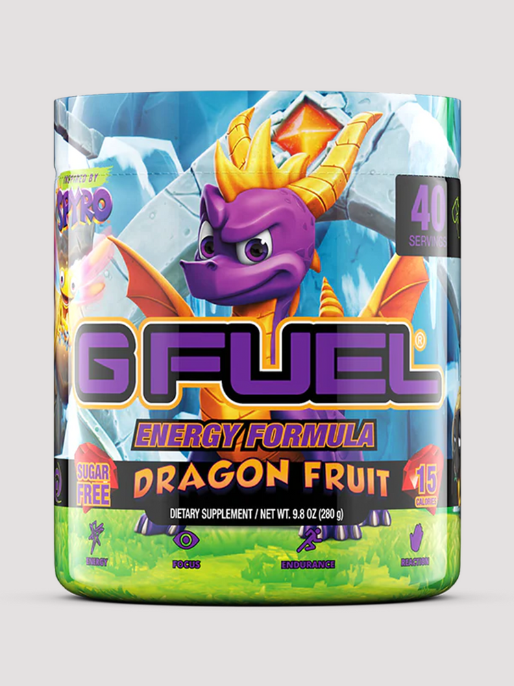 GFuel Energy Formula Powder Tub-Preworkout-G Fuel-Spyro Dragon Fruit-Club Bunker