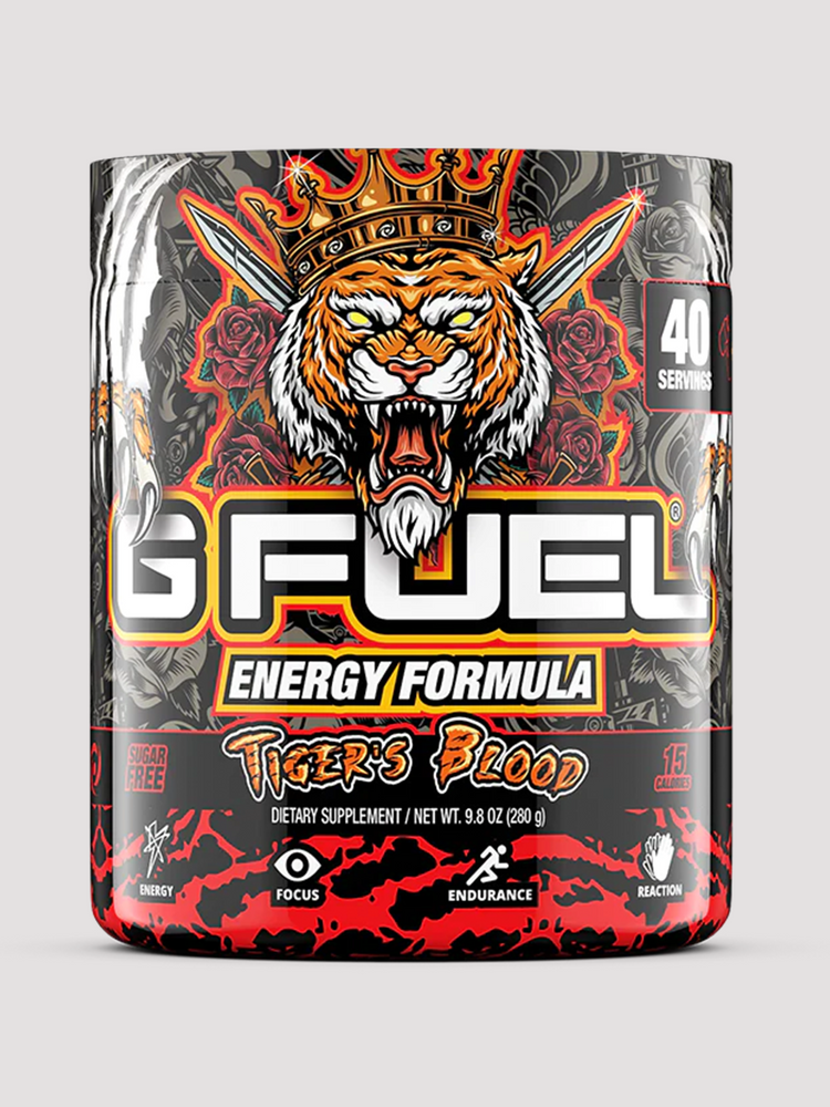 GFuel Energy Formula Powder Tub-Preworkout-G Fuel-Tigers Blood-Club Bunker