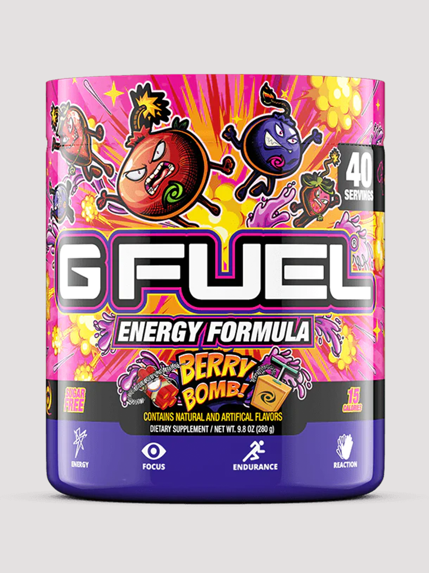 GFuel Energy Formula Powder Tub-Preworkout-G Fuel-Berry Bomb-Club Bunker