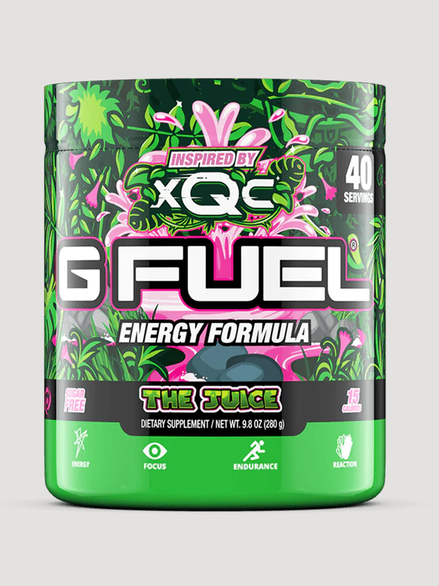 GFuel Energy Formula Powder Tub-Preworkout-G Fuel-XQC The Juice-Club Bunker