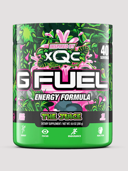 GFuel Energy Formula Powder Tub-Preworkout-G Fuel-XQC The Juice-Club Bunker