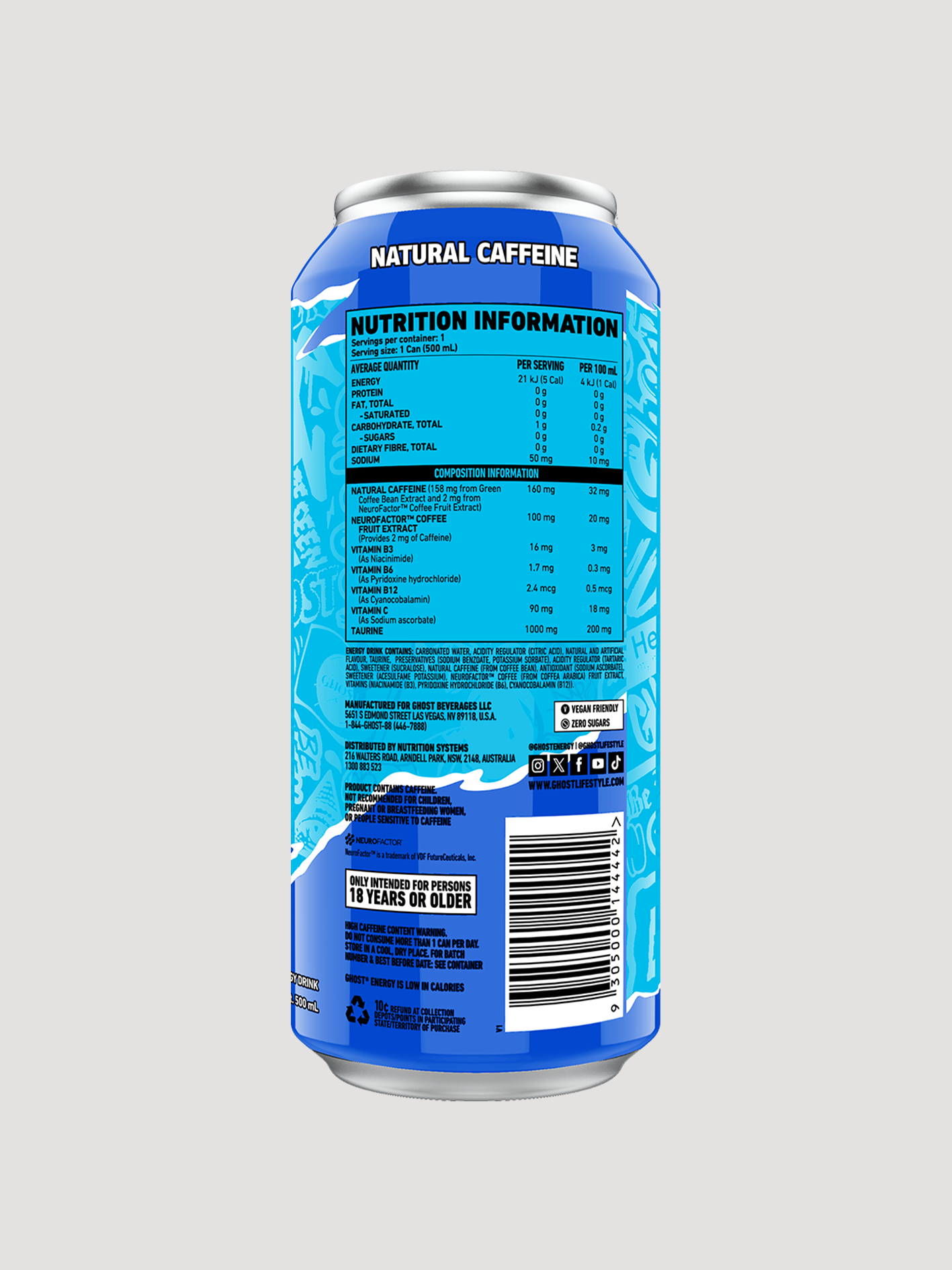 Ghost Energy RTD 12 Pack-Drinks &amp; RTDs-Ghost-Club Bunker