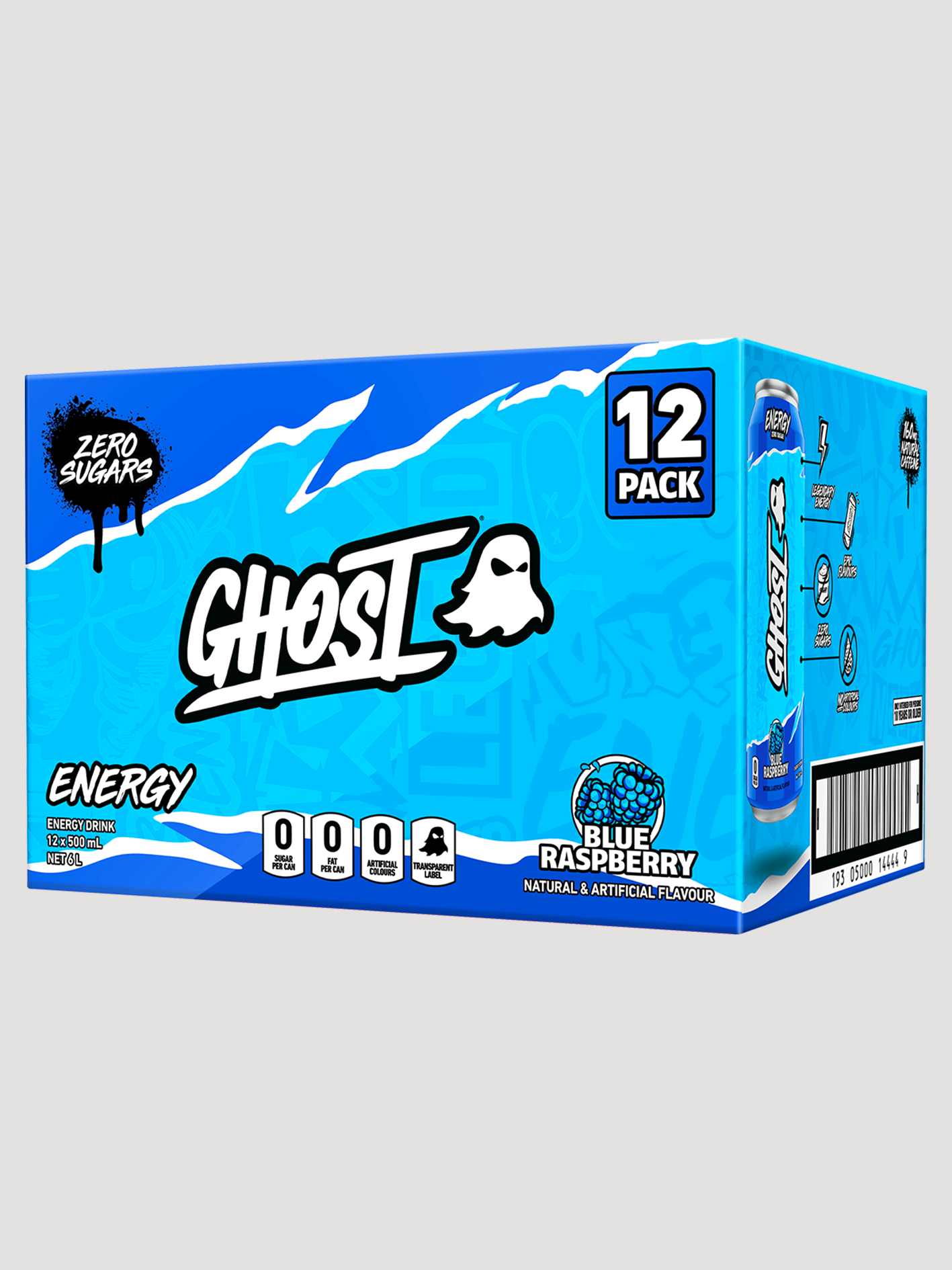 Ghost Energy RTD 12 Pack-Drinks & RTDs-Ghost-Blue Raspberry-Club Bunker