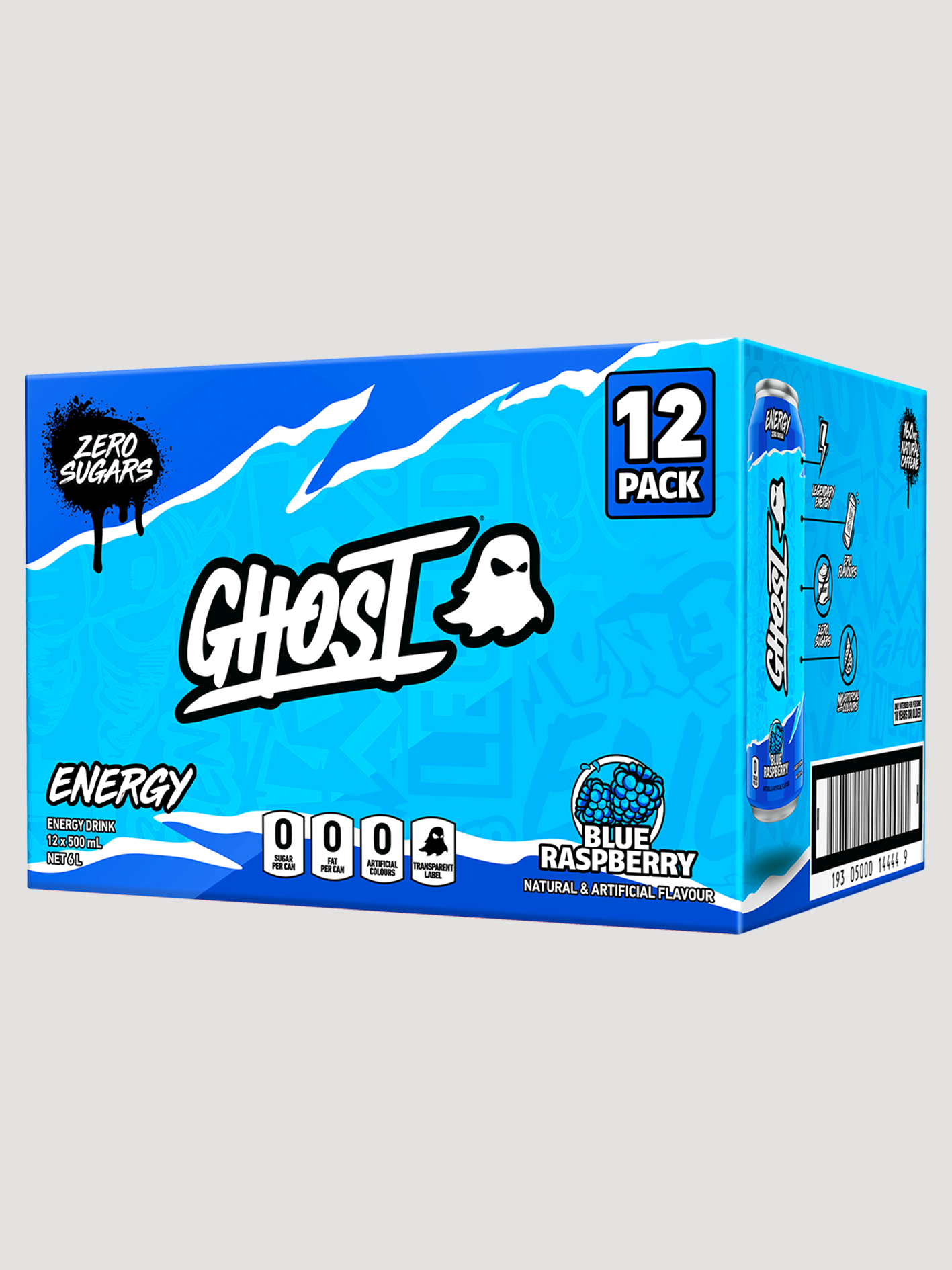 Ghost Energy RTD 12 Pack-Drinks &amp; RTDs-Ghost-Blue Raspberry-Club Bunker