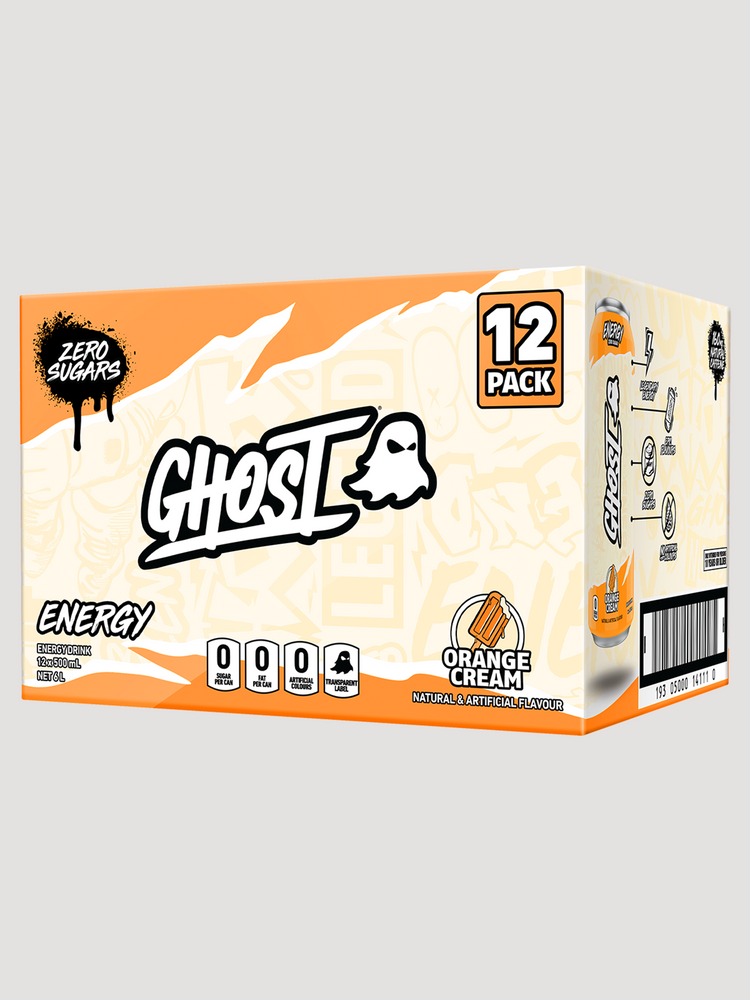 Ghost Energy RTD 12 Pack-Drinks & RTDs-Ghost-Orange Cream-Club Bunker