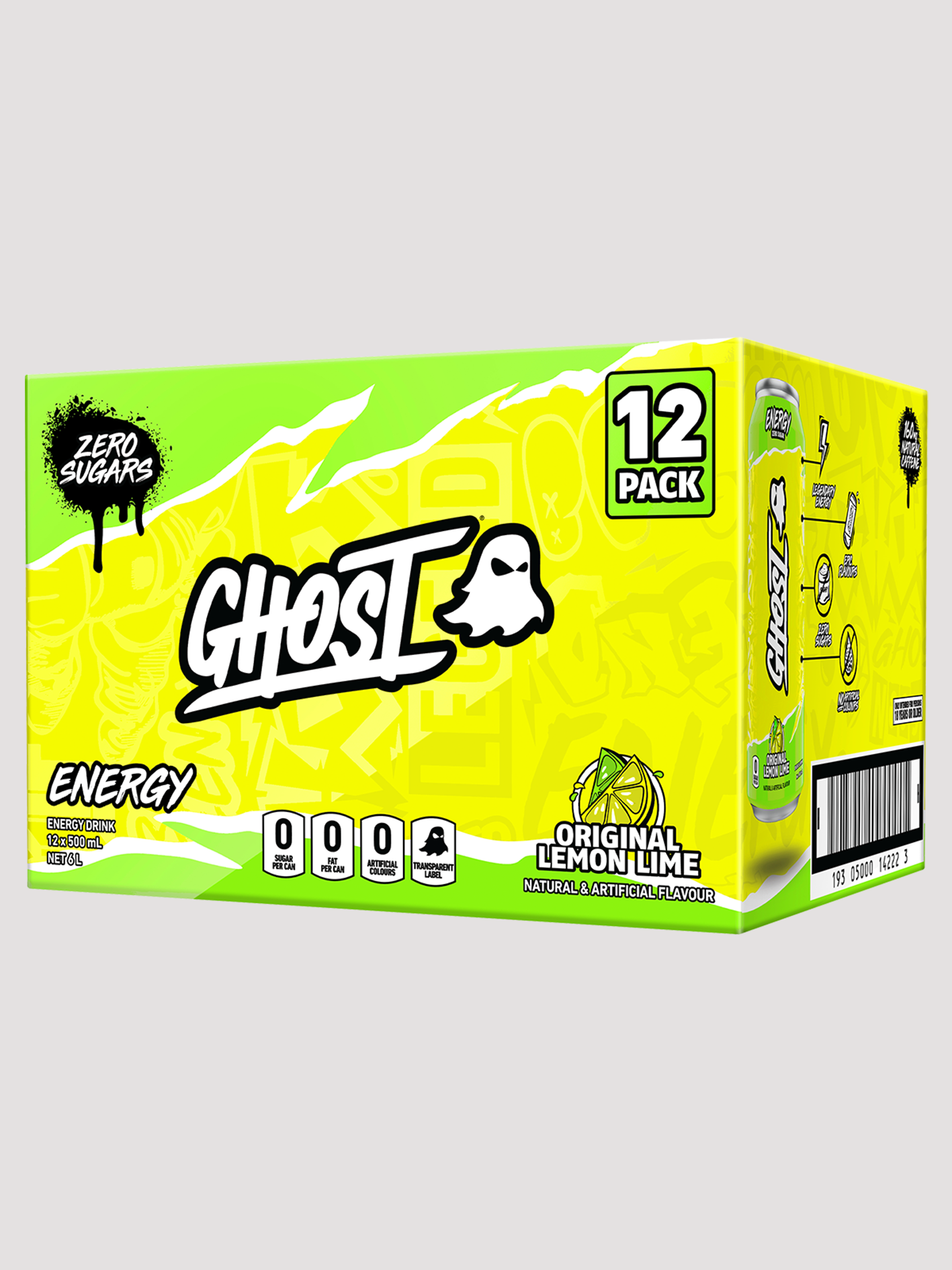 Ghost Energy RTD 12 Pack-Drinks &amp; RTDs-Ghost-Lemon Lime (Citrus)-Club Bunker