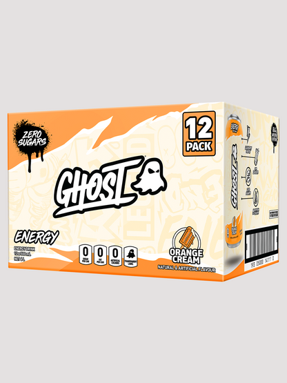 Ghost Energy RTD 12 Pack-Drinks &amp; RTDs-Ghost-Orange Cream-Club Bunker