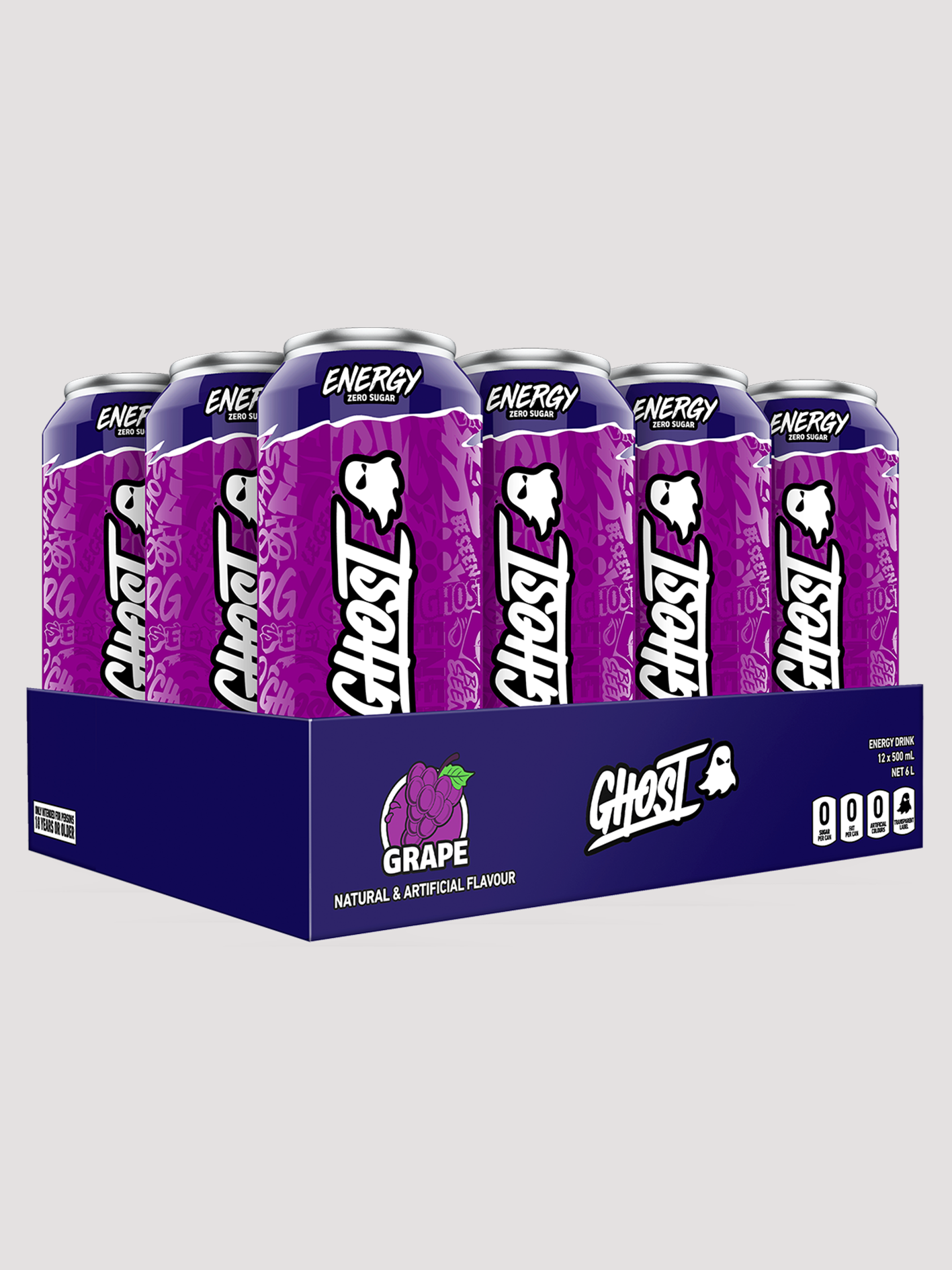 Ghost Energy RTD 12 Pack – Zero Sugar Performance Energy Drink