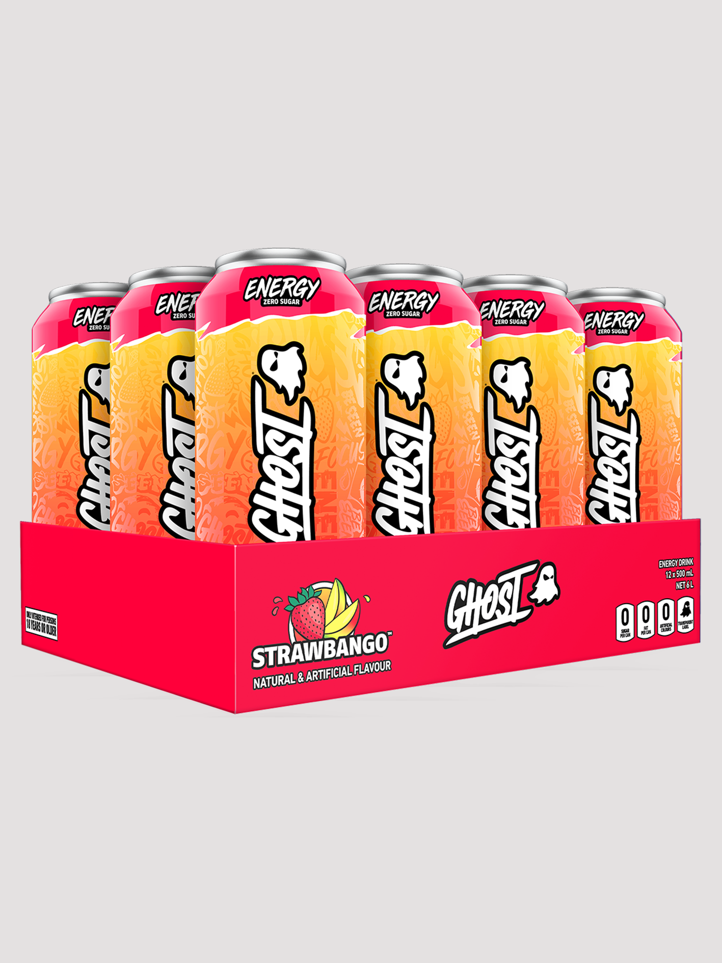 Ghost Energy RTD 12 Pack – Zero Sugar Performance Energy Drink