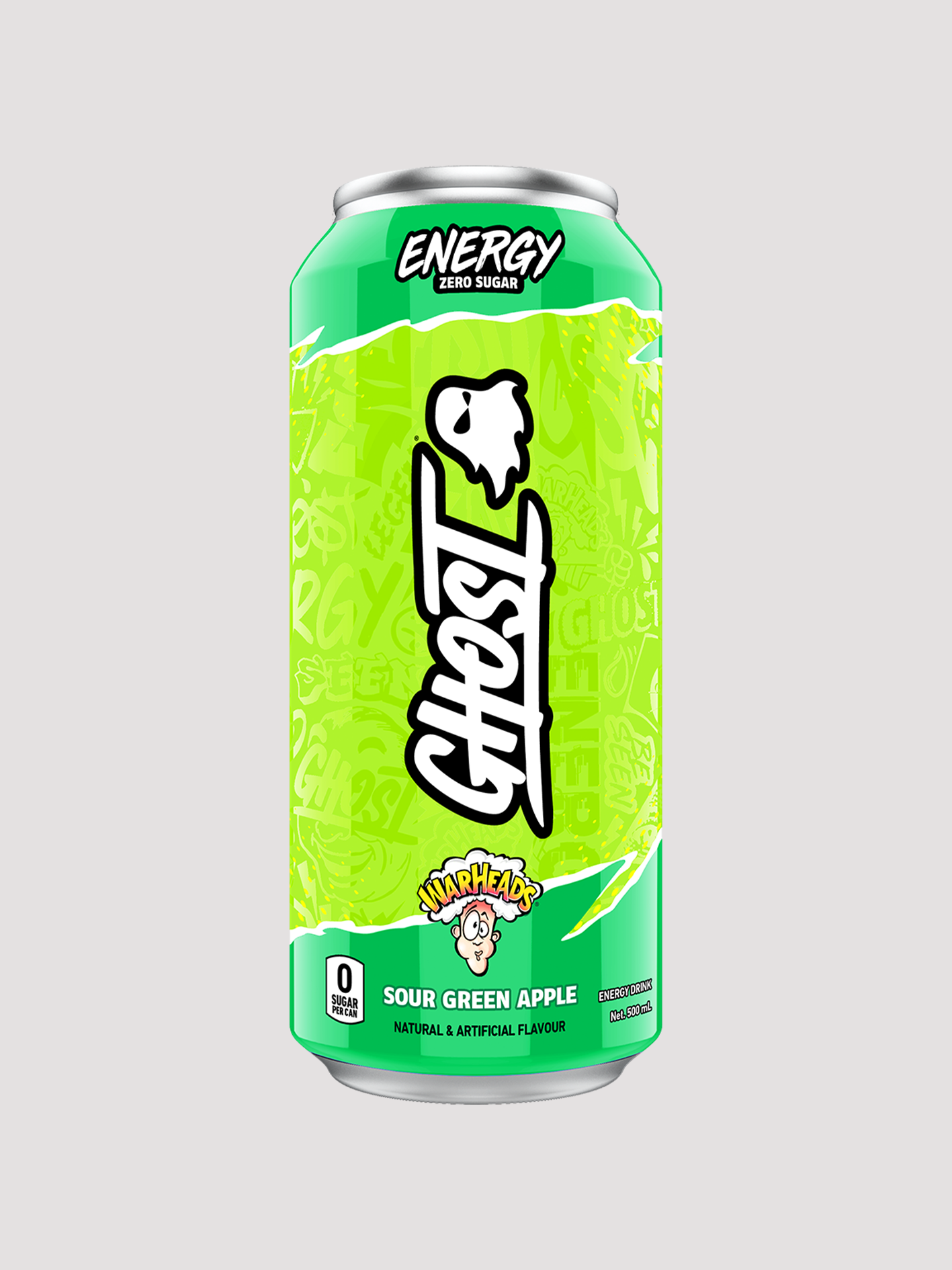 Ghost Energy RTD-Drinks & RTDs-Ghost-Warheads Sour Green Apple-Club Bunker