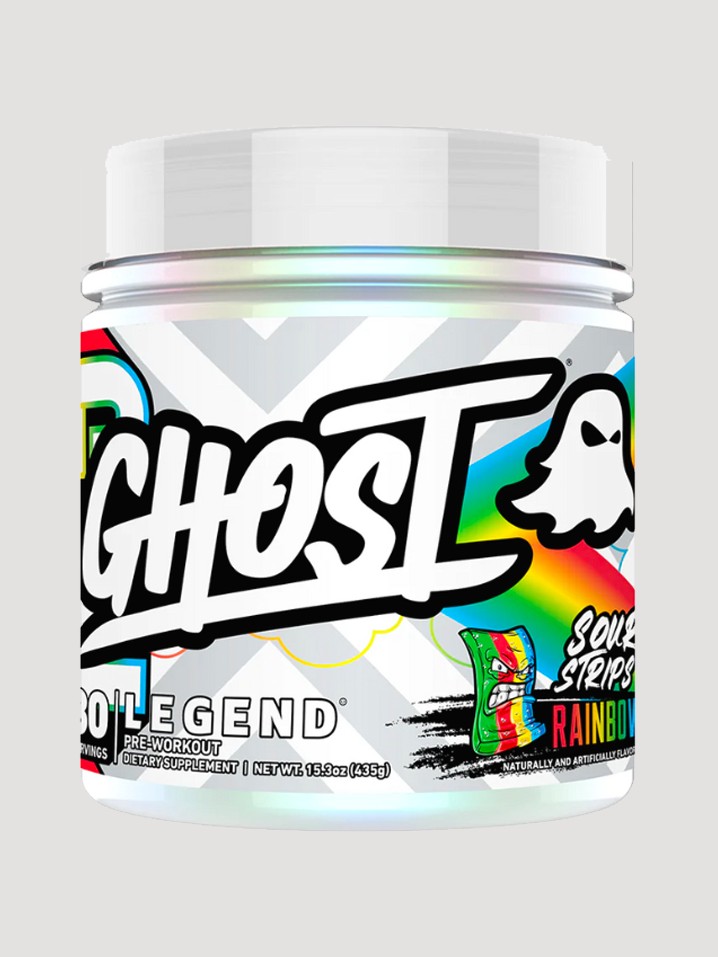 Ghost Legend Preworkout-Preworkout-Ghost-Sour Strips Rainbow-Club Bunker