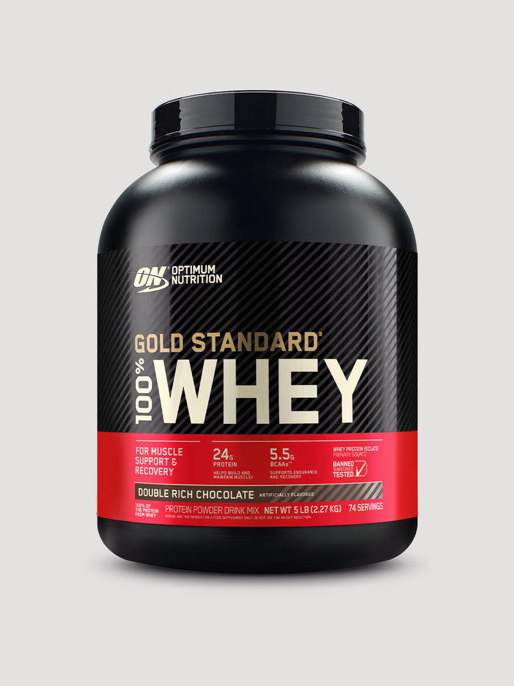 Gold Standard 100% Whey 5lb by Optimum Nutrition-Protein-Optimum Nutrition-Double Rich Chocolate-Club Bunker