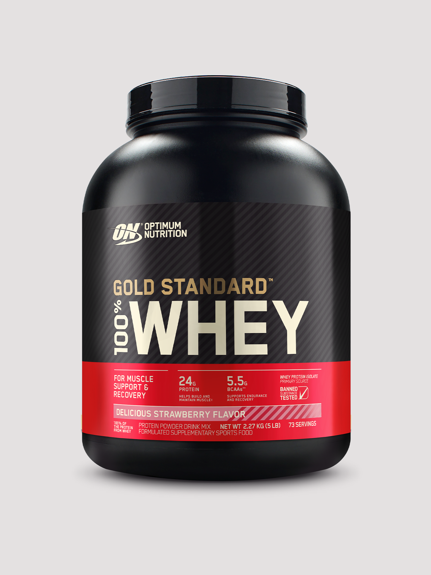 Gold Standard 100% Whey 5lb by Optimum Nutrition-Protein-Optimum Nutrition-Strawberry-Club Bunker