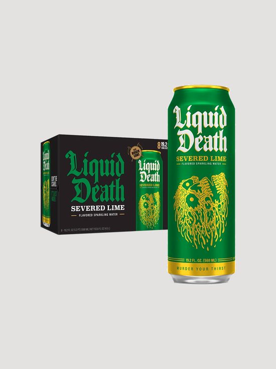 Liquid Death Sparkling Water 12 Pack-Drinks & RTDs-Liquid Death-Severed Lime-Club Bunker