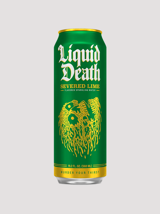 Liquid Death Sparkling Water 500ml-Drinks & RTDs-Liquid Death-Severed Lime-Club Bunker