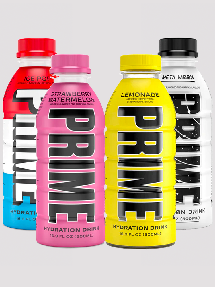 Prime Hydration - 500ml-Drinks & RTDs-Prime-Lemonade / Meta Moon / Strawberry / Ice Pop 4 Pack-Club Bunker