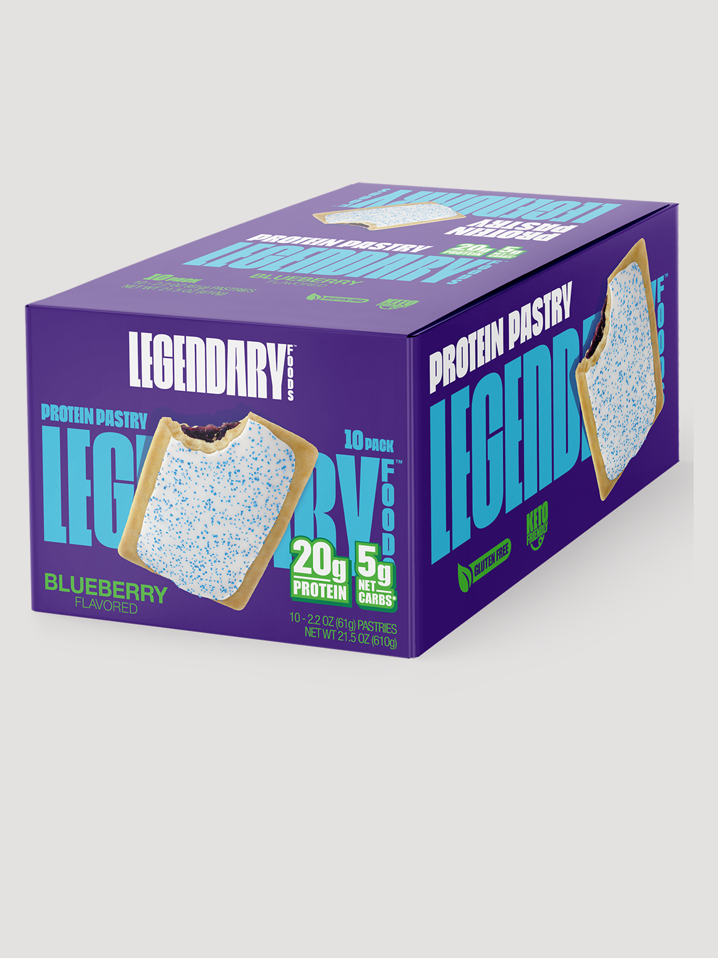 Protein Pastry by Legendary Food (61g) - 10 Pack
