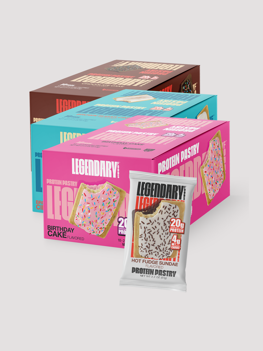 Protein Pastry by Legendary Food (61g) - 10 Pack