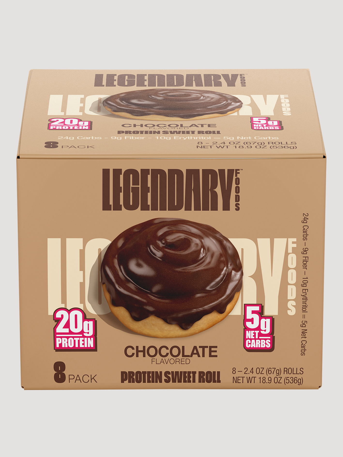 Protein Sweet Roll by Legendary Foods (67g) - 8 Pack